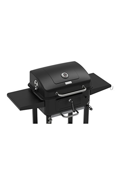 Zilan ZLN3574 outdoor grill, 54x42.5 cm chrome steel cooking grid, Built-in thermometer, Wheels