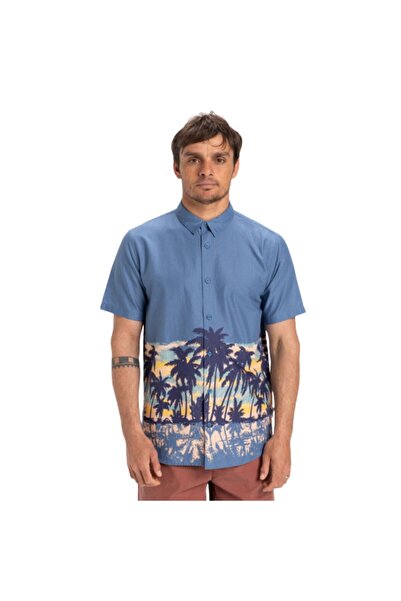 Quiksilver Apero Classic Engineered Erkek Mavi Gömlek ERKEK GÖMLEK EQYWT04629
