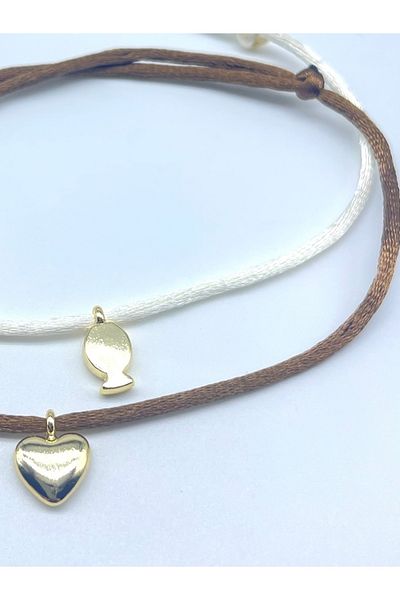 Concept HuBuTU 2 Pieces Minimal Silk Satin Flush Rope Anklet Set