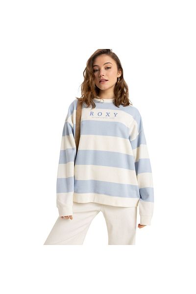 Roxy Strictly Stripes Oversized Women's Blue Sweatshirt