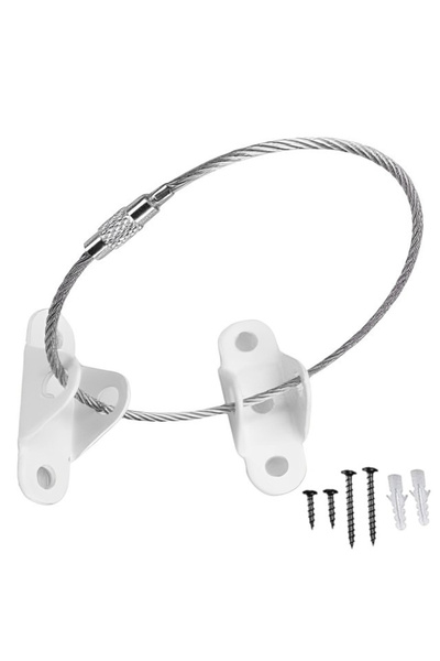 Empria Pachet 6 kituri anti-rasturnare mobilier, protectie copii, protectie cutremur, Empria, Alb