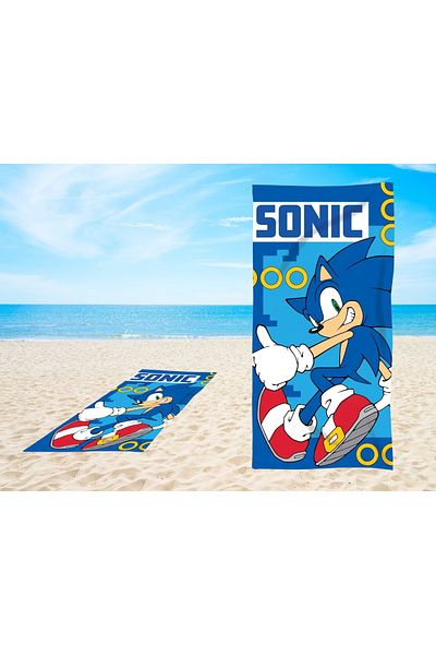 Sonic Children's bath towel, 70x140 cm, multicolor, The Hagedog, Sonic