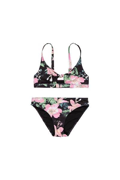 Roxy Shadow Floral Bralette Set Girls Bikini