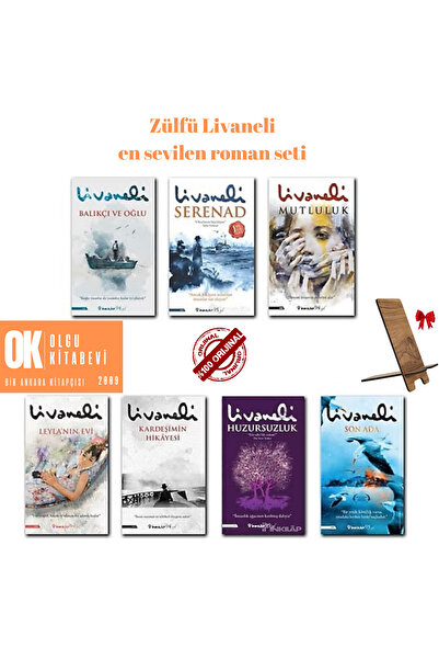 İnkılap Kitabevi Zülfü Livaneli 7 kitap set/ serenad - mutluluk - son ada - L...