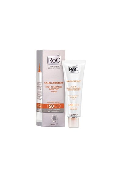 Roc Sunscreen for Sensitive Skin -Soleil Protect High Tolerance Comfort Fluid Spf 50