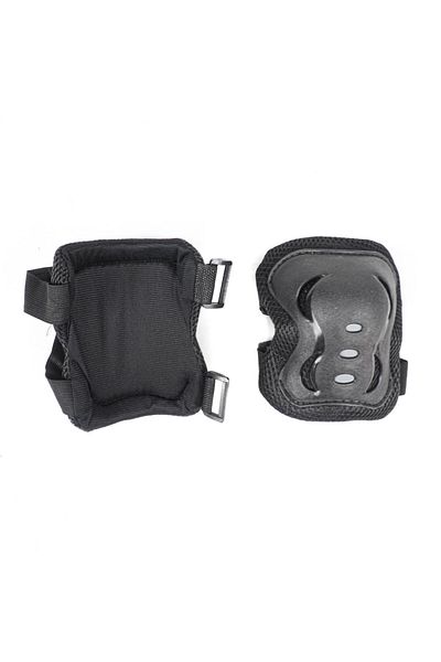 ACTION ONE Set protectii copii, genunchiere, cotiere si aparatori incheieturi, marimea S, negru