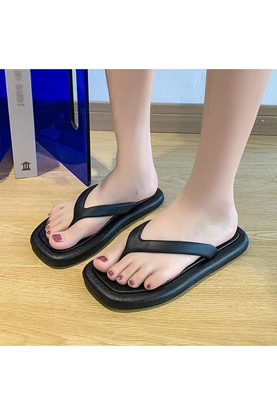 FyzHome Stylish Slippers Flip Flops Soft Sole Pool Beach Slippers