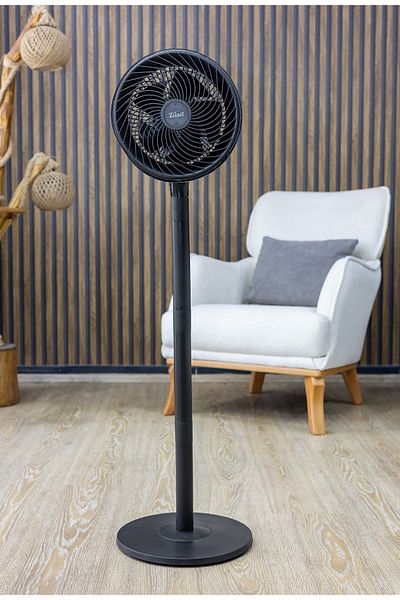 Zilan Zln2556 Foot-mounted Air Circulator, 65w, 3 Speed Settings, Diameter 27 Cm, Adjustable Height