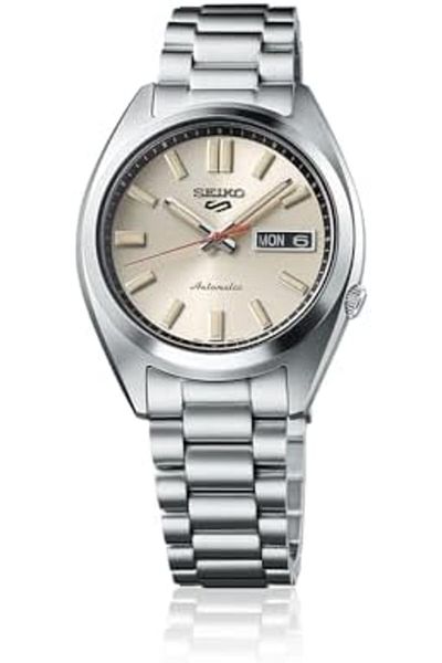 Seiko Stainless Steel Analog Gray Dial Men's Watch-SRPK91K1, Band Color-Silver