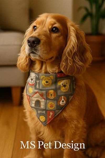 MS Pet Design Adjustable Cat Dog Bandana