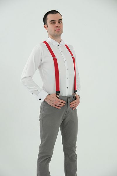 ELROZO Men's Leather Detailed Trouser Hanger