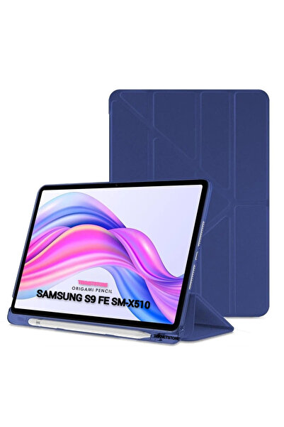 TEKNETSTORE Galaxy Tab S9 Fe/s10 Fe/S10 Lite 10.9 Kılıf Uyumlu Kalem Bölmeli Katlanabilir Standlı Koruyucu Kapak