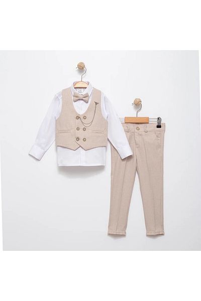 Miss Esilay Boutique Boy's Tuxedo Suit with Vest and Bowtie Suit Special Day Year End Wedding