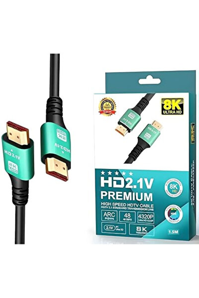 TıkHızında 8K Ultra HDTV Yüksek Hızlı 1.5 Metre HDMI Kablosu 8k 60Hz, 4K 144H...