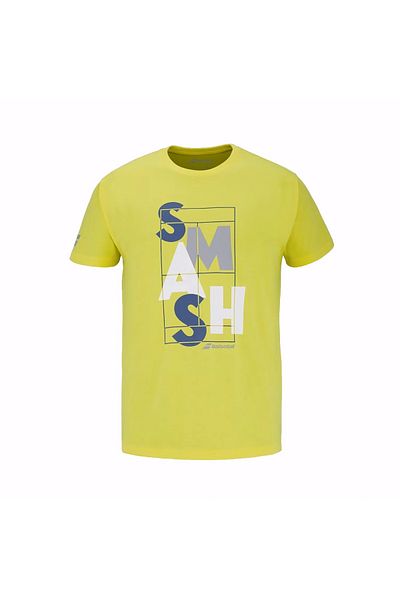 BABOLAT Exercise Message Men's Yellow T-Shirt Men's T-Shirt 4Ms25445