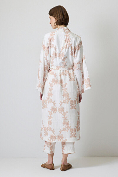 Touché Privé Patterned Kimono Pants Suit