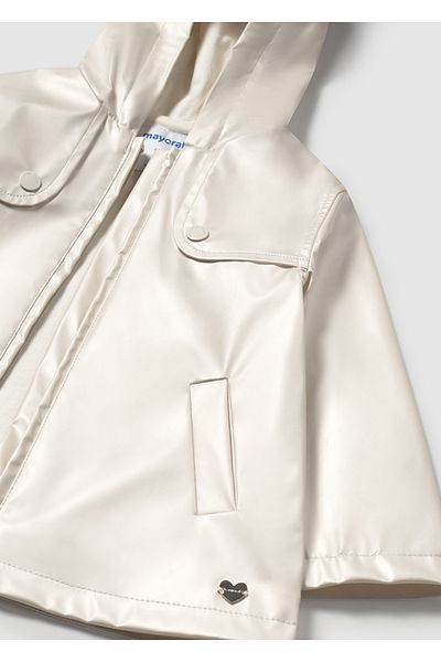 MAYORAL 1463 Baby Girl Cream Raincoat