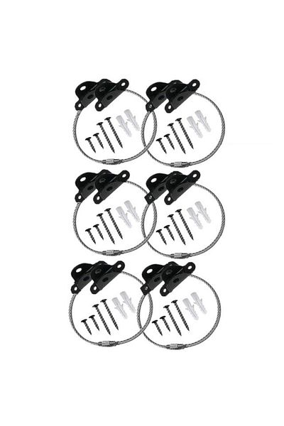 Empria Pachet 6 Kituri Anti-rasturnare Mobilier, Protectie Copii, Protectie Cutremur, , Negru