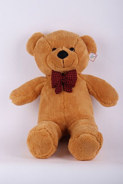 Junior Toys 100% Fiber 90 Plush Teddy Bear with Bow Tie Domestic Production