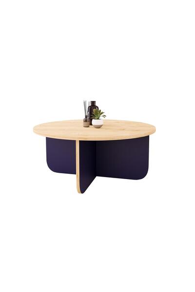 Bimossa Beca O4120 Orta Sehpa 80 Cm Safir Üst Deep Modern Salon Sehpası Orta Masa Şık Orta Sehpa Modeli