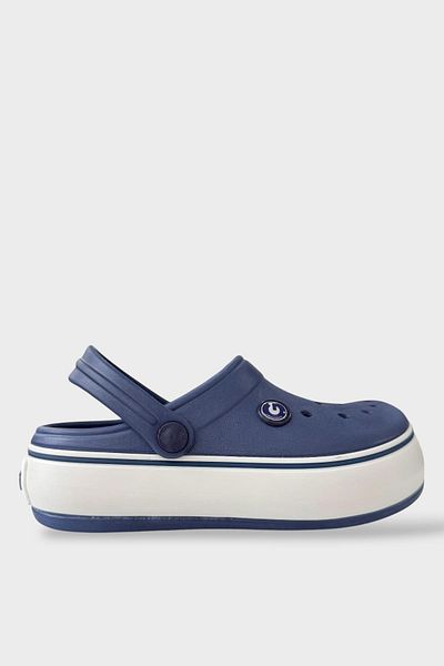 Liger Children's Cross Antomic Sole Comfort Slippers Dark Blue