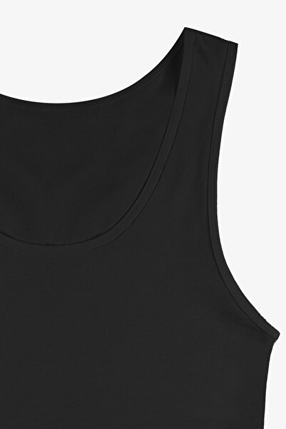 koza iç giyim Women's Thick Strap Cotton Double Tank Top