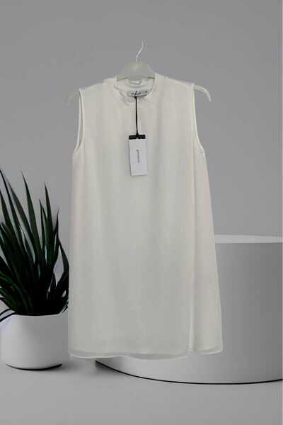 Puane Γυναικείο ποδηλατικό λαιμόκοψη μηδενικό μανίκι μπροστινό σιφόν λεπτομερές εσώρουχο