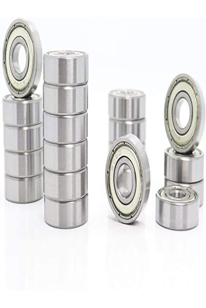 PRC 608zz 10 Adet Minyatür Rulman (ÇELİK KAPAK) 8x22x7 608 3d Yazıcı Uyumlu