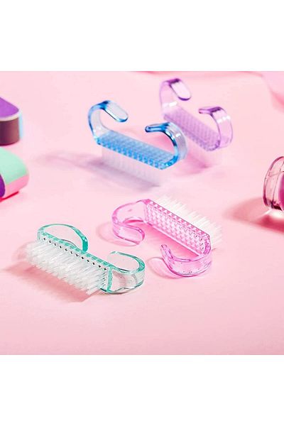 LA PERLA TECH 4 PICS Nail Hand Scrubbing Cleaning Brush for Toes and Nails