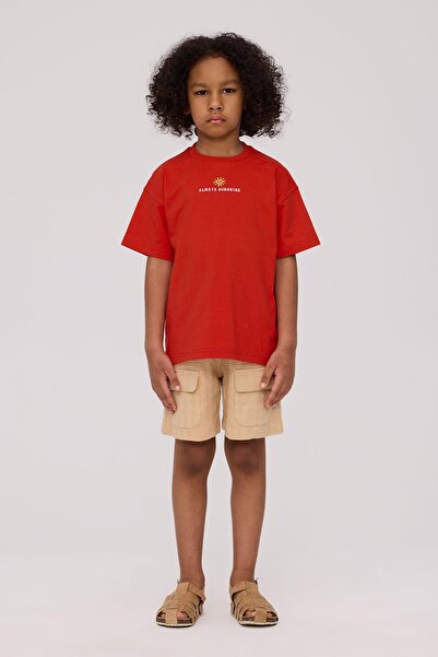 Nebbati Bg Store Boy's Red Tshirt
