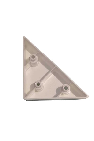 Adilon Triunghi, Picior de Mobilier Piramidal 3 Cm Alb