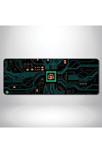 Gamertek GamerTek Circuit Cool Green Desk Mat (80x30 cm)