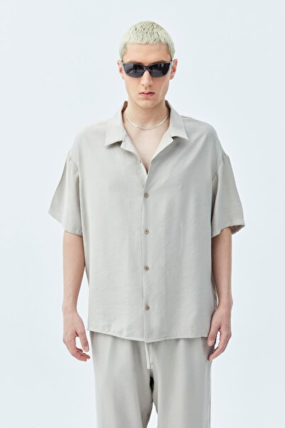 VAMOSCLO Basic Oversize Linen Suit Beige