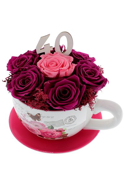 GiftExpress Arrangement of Purple Cryogenic Roses