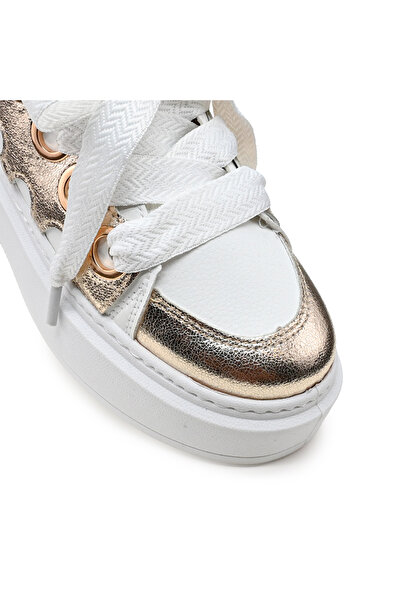 Tmall Pantofi sport pentru femei, D1301, din piele ecologică, aurii