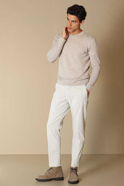 Lufian Dion Wool Men's Sweater Beige