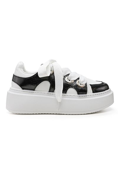 Tmall Pantofi sport pentru femei, D1301, din piele ecologică, negri