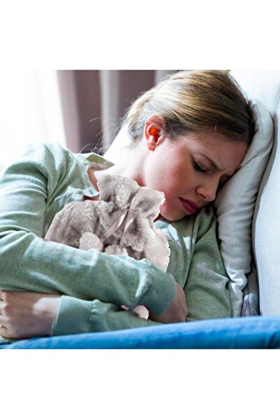 OLİNEA Olinea® 2 Litre Ponponlu Peluş Sıcak Su Torbası 1.Sınıf Kauçuk Malzeme