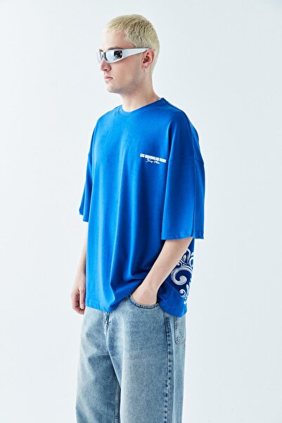 VAMOSCLO Saks Кольоровий LES MANDALAS Oversize T-Shirt - З принтом на спині