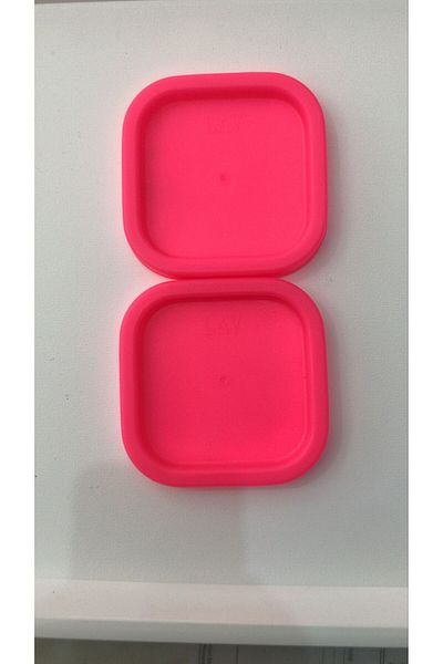 LAV 2 Pcs Replacement Storage Container Lid Pink - 270 Cc