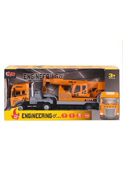 VARDEM OYUNCAK KLX800-241-42-43-44 Işıklı Müzikli İnşaat Tırı 1:24 -Vardem Oyuncak