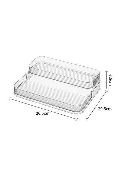 Choice S 3 Tier Desktop Perfume Shelf PET Cosmetic Organizer Perfume Storage Rack Doll Display Stand Kitch.