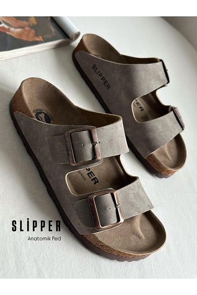 Zuum Women's Slippers with Slipper Buckle - Mink