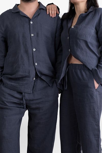 JOJOMIA Lona Men's Pajama Set Denim