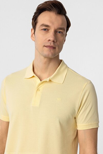 SÜVARİ Μπλουζάκι Polo Collar από βαμβακερό ύφασμα Cavalry Slim Fit