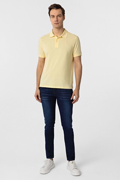 SÜVARİ Μπλουζάκι Polo Collar από βαμβακερό ύφασμα Cavalry Slim Fit