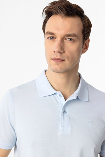 SÜVARİ Süvari Slim Fit Cotton Non-Shrink Fabric Polo Neck T-Shirt