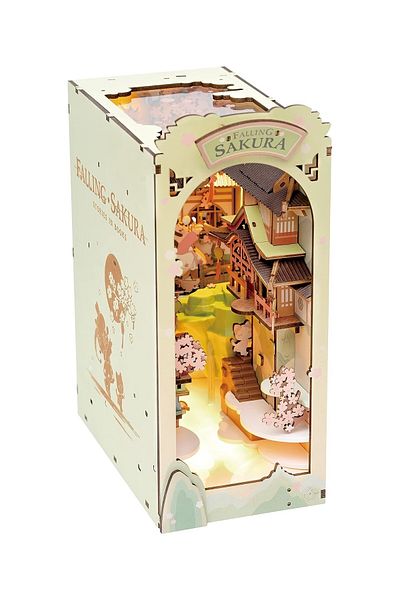 Rolife 3D Puzzle, Falling Sakura Booknook, RoLife, 240 Pieces