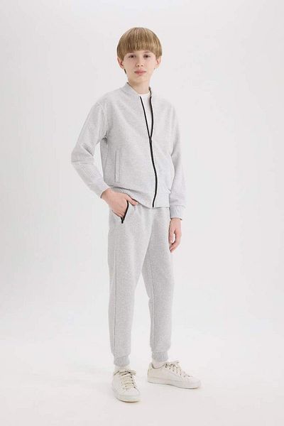 DeFacto New Season Boy's Basic Plain Sweatpants with Elastic Waist and Legs