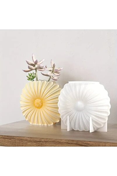 AnkaHobiMarket Ayçiçeği Vazo Silikon Kalıp (S851)